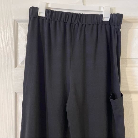 Planet By Lauren G Black Wide-Leg Pants - Picture 4 of 7